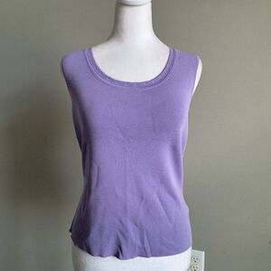 Talbots Purple Sleeveless Tank Top